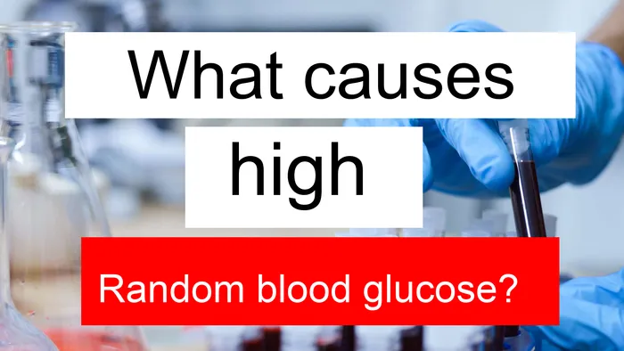 high Random blood glucose