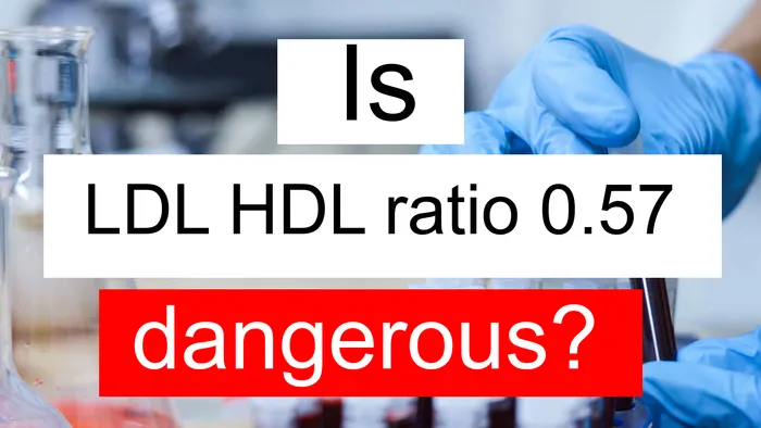 LDL HDL ratio 0.57
